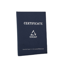 Papier scolaire A3 A4 lettre taille cuir pu logo personnalisé défilement mariage degré velours titulaire dossier de certificat de graduation