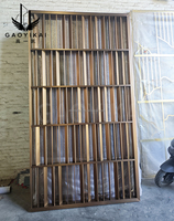 Cloison d'ambiance de luxe, cloison artistique, cloison murale en acier inoxydable pour projets d'ingénierie