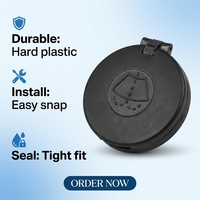 Bouchon de réservoir de liquide lave-glace LK noir de 55 mm en plastique de haute qualité, durable, prix usine, vente en gros, pour utilisation automobile
