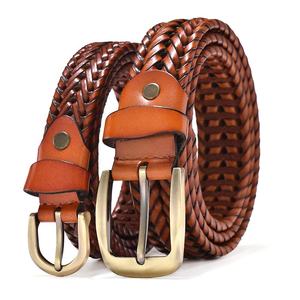 <span class=keywords><strong>Cintura</strong></span> in Pelle Intrecciata Regolabile di Alta Qualità Personalizzata per Uomo e <span class=keywords><strong>Donna</strong></span> - Product Image 2