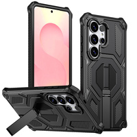 Coque de protection Lichicase Armor Design avec béquille portable et aimant pour Samsung S26 S26 Plus S26 Ultra