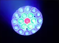 Lampe à tête mobile zoom 19*15W RGBW 4 en 1 à vente chaude, éclairage de scène LED, lumières de mariage, bar, discothèque, concert, contrôle DMX512