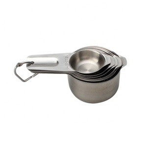 Juego de tazas medidoras de acero inoxidable, utensilios de cocina para cocinar y hornear, juego de 7 - Product Image 1
