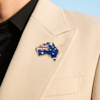 Épingles Souvenirs du Tourisme Australien, Badges Personnalisés en Émail Dur et Doux, Badges de Pays, Émail Métallique pour Voyages et Visites Touristiques en Australie, Cadeau en Gros