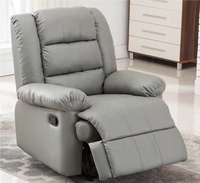 Fauteuil inclinable électrique en cuir PU, moderne, confortable, avec dossier et repose-pieds réglables, soutien ergonomique, pour salons et cinémas maison
