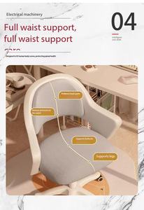 <span class=keywords><strong>Silla</strong></span> de Oficina Giratoria Moderna con Reposabrazos, <span class=keywords><strong>Silla</strong></span> de Trabajo con Ruedas y Tela de Malla Transpirable para Oficina en Casa, Sala de Estudio - Product Image 5