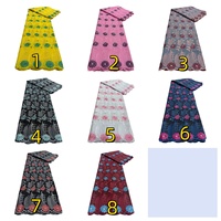 Nouveau suisse Voile broderie tissu eau diamant Rose coton tissu africain dentelle brodé tissu pour robe de mariée jupe