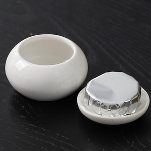 حاوية شاي ماتشا الصغيرة ، أغطية علب شاي صغيرة محكمة الغلق ، علب سيراميك للأكياس الفضفاضة ، تخزين منزلي محكم الغلق - Product Image 5