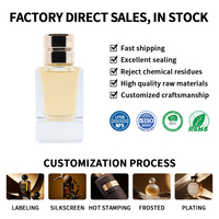 Flaconi Vuoti per Profumo con Fondo Spesso Personalizzati all'Ingrosso, Confezione di Lusso con Scatola, Flaconi Quadrati da 50ml e 100ml per Uomo