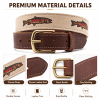 Bas quantité minimale de commande Usine Conception Personnalisée de Haute Qualité Mode en Cuir Véritable Hommes Golf Casual Ceinture Brodée avec Boucle Cooper