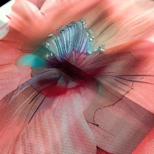 Sexy Lưới Vải Tùy Chỉnh Hoa In Kỹ Thuật Số Đan Polyester Căng Điện Lưới Lưới Vải Cho Mùa Hè Bơi Váy - Product Image 4