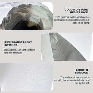 Rotolo di pellicola in PVC autoadesivo di alta qualità copriparalume bianco moderno <span class=keywords><strong>tessuto</strong></span> pergamena trasparente per coperture leggere - Product Image 4