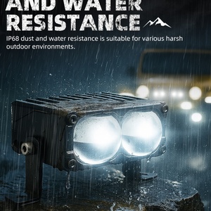 Prix Usine Sanvi S200 66W Accessoires Auto Lumière de Grille Centrale Tricolore Projecteur LED Auxiliaire pour Calandre Avant - Product Image 2