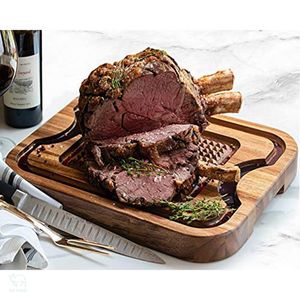 Planche à découper Acacia Butcher Block Planche à découper en bois d'acacia Fromage pour cuisine Set Large - Product Image 5