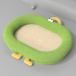 Cama Cueva para Gatos con Diseño de Dibujos Animados, Gris, de Piel Sintética Suave, para Todas las Estaciones - Product Image 6