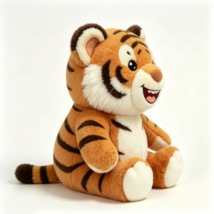 Peluche tigre rayé orange adorable et personnalisée pour les enfants, pour l'heure du coucher - Product Image 4