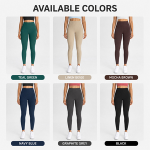 Leggings de yoga pour femmes en nylon 66, taille haute, poche latérale, résistants à l'usure, séchage rapide, ultra doux, haute élasticité, extensibles dans les 4 sens, pantalons de sport - Product Image 4