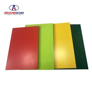 Hoja de aluminio laminado 4*8 revestimiento de pared de aluminio Panel compuesto de aluminio fluorocarbono de alta calidad