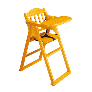 Silla Alta <span class=keywords><strong>de</strong></span> Madera Pintada para Bebés, Silla <span class=keywords><strong>de</strong></span> Madera para Niños para Comer, Silla <span class=keywords><strong>de</strong></span> Comedor Plegable y Portátil para Bebés - Product Image 1
