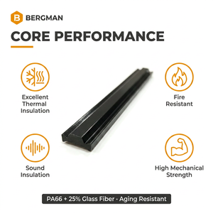 Perfil <span class=keywords><strong>Aislante</strong></span> de Nylon PA66GF25 Resistente a la Intemperie, Lámina de Nylon <span class=keywords><strong>para</strong></span> Sistemas Ecológicos de Aislamiento Térmico en Puertas y <span class=keywords><strong>Ventanas</strong></span> - Product Image 4