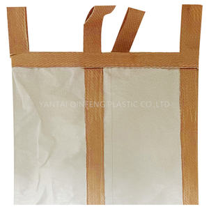 Sac à déchets extensible de revêtement en polyéthylène FIBC de goulotte de décombres tissé par pp souple pour des sacs d'<span class=keywords><strong>enlèvement</strong></span> de débris de construction de pierres de gravier - Product Image 4