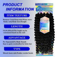 Extensions de cheveux synthétiques à micro-nœuds légers, invisibles, sans couture, en plumes, pour tresses bohèmes au crochet