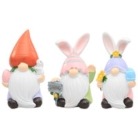 Nouvelle figurine de lapin de Noël en résine, adorable ornement de bureau avec mécanisme semi-manuel