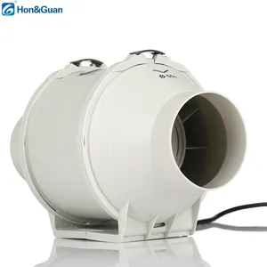 Hon ve Guan 4 inç 100mm su geçirmez havalandırma kanalı fanı ventilationventilation sistemi sera