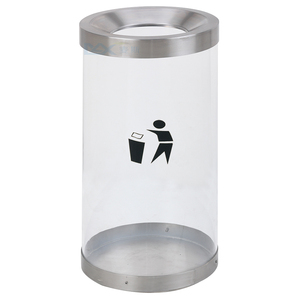 Transparent Bins Bin Trash And Recycle Bin Factory Wholesale Indoor Recycle Transparent Waste Bins For Airport Dustbin Metro Trash Bin