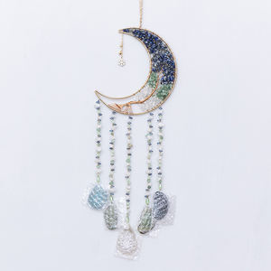 Natural ágata cristal grava sueño red árbol vida viento carillón colgante Feng Shui estudiante recuerdo claro cuarzo cornalina obsidiana - Product Image 3