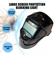 Casque de soudage à obscurcissement automatique avec lumière LED, grande zone de vision, pour soudage MIG TIG MMA