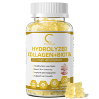 Gummies de Collagène Hydrolysé Vitamine C Biotine Sélénium Complément Cheveux Peau Ongles Formule Personnalisée OEM ODM Vente en Gros en Vrac