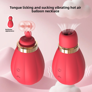 Vibrateur à ventouse 2-en-1 étanche IPX7 rechargeable pour <span class=keywords><strong>clitoris</strong></span> et point G avec 5 fréquences – Offre Spéciale - Product Image 1