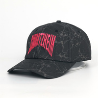 Casquette de baseball non structurée à visière incurvée avec logo brodé personnalisé et étiquette tissée, motif camouflage
