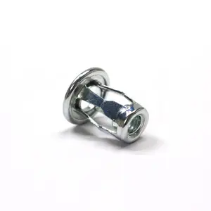 Zinc Plated Steel Flange Head Nut Blind Threaded Inserts Nutserts Molly Jack Rivet Nuthalf knurled rivet nut