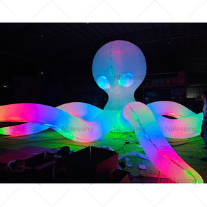 ขาปลาหมึกเป่าลมตกแต่งพร้อมไฟ LED สำหรับตกแต่งอาคาร ของตกแต่งเป่าลมพร้อมไฟ LED - Product Image 5