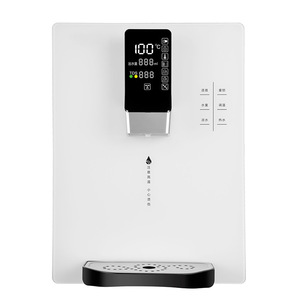 Distributeur d'eau mural DZ F10S, chauffage électrique, automatique, sûr, boîtier en plastique noir et blanc - Product Image 1