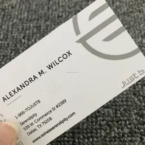 Tarjetas de visita en relieve texturizadas Papel artesanal de cartón corrugado con impresión flexográfica para empresas de papel Proveedor directo