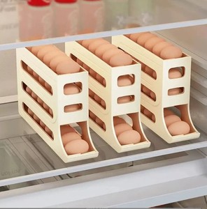 Distributeur d'œufs automatique à 4 niveaux, conteneur à œufs portable de grande capacité pour la cuisine - Product Image 1