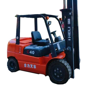 Used Forklifts <b>Transporting</b> Diesel Truck HELI with Nissan Engine 4 Ton Fork Lift Truck From Japan Construction Machinery - Product Image 1