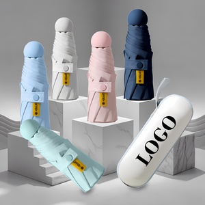 Portable Capsule UV Protection 8 Ribs Mini <b>Umbrella</b> With Windproof Waterproof Fabric and Custom Logo - Product Image 6