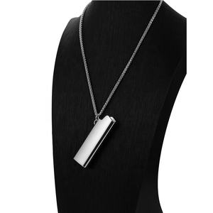 Funda Metálica para Encendedor con Cadena, Espejo y Bolsillo, Plateada, Reutilizable para Encendedores <span class=keywords><strong>Bic</strong></span> Regulares - Product Image 1