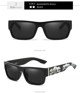 Lunettes de soleil de sport GCOTX, lunettes de soleil de marque rétro, vente en gros, verres carrés polarisés, protection UV pour hommes, moto - Product Image 5