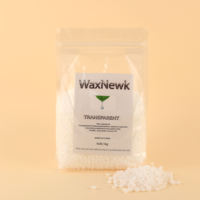 WaxNewK lilin transparan 1000g 1kg, hipoalergenik bening Rosin bebas lilin tubuh sensitif kulit depilator suhu rendah manik-manik lilin keras