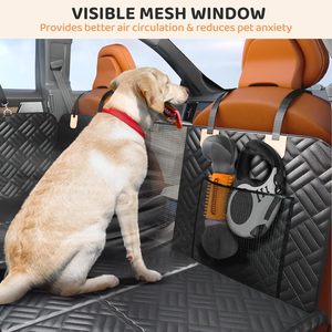 Funda de asiento de coche para perro personalizada para asiento trasero, funda extensora de asiento trasero duro para mascotas, hamaca para perro para coche SUV y camiones - Product Image 4