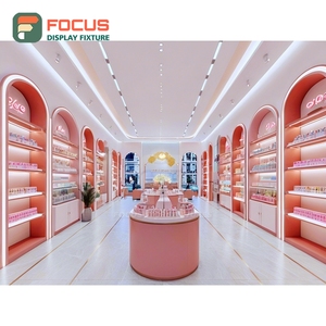 New Design Brand Store Chrome Metal Retail Furniture Turnkey Solution Beauty Retail Design - Product Image 2