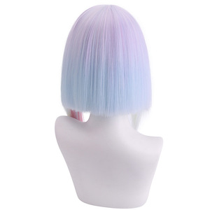 Perruque de cosplay Cyberpunk <span class=keywords><strong>Edgerunner</strong></span>/Runner Lucy - Cheveux synthétiques en fibre haute température, permanentés et teints - Product Image 2