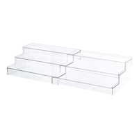 Étagère à épices minimaliste empilable à 3 niveaux en PET, organiseur de comptoir de cuisine, tiroir de rangement pour pots à épices et assaisonnements