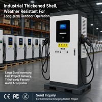 Station de recharge DC pour véhicules électriques 60 kW 80 kW CCS2 CHAdeMO GBT Double connecteur Rapide Intelligente OCPP IP65 Étanche au sol Commerciale OEM Vente en gros