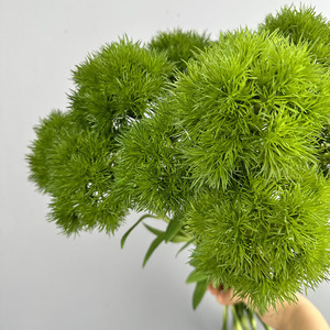 Flores Verdes Artificiales, Clavel Decorativo para el Hogar, Plantas Falsas, Adorno para Jardín u Oficina, Planta Artificial para Paisajismo - Product Image 4
